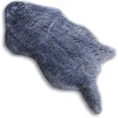 Rugsx Alfombra SKIN 60x90 cm DOLLY Forma piel gris pardo 60x90 cm