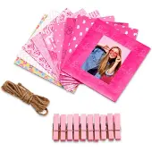 Kodak Barbie frame squares, clips and string
