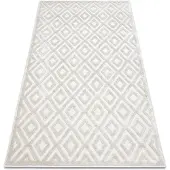 Rugsx Santo 80x150 cm litteä kudottu matto timanteilla