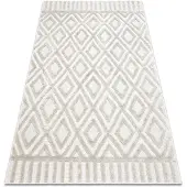 Rugsx Alfombra SANTO sisal 58377 diamantes, geométrico, zigzag beige 120x170 cm