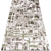 Rugsx Alfombra acrílica DIZAYN 8843 verde 100x300 cm