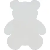 Rugsx Alfombra de lavado moderna SHAPE 3146 oso de peluche shaggy - marfil felpa, gruesa antideslizante 80x96 cm