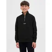 Jack & jones Jjesoho Sweat Quarter Zip Hn Noos Jnr - Black - 128