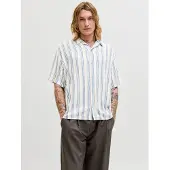 Jack & Jones Paita 'JJEJeff' safiiri / vaaleansininen / luonnonvalkoinen