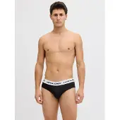 Jack & Jones Jacmason Solid Briefs 3-Pack - Black - M