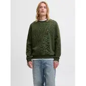 Jack & Jones Collegepaita 'JJEBradley' tummanvihreä