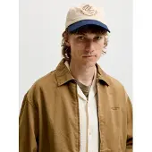 Jack & Jones Lippalakki 'JACFRAME' tummabeige / laivastonsininen / beigenharmaa