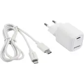 Essentials – Wall Charger PD 20 W, USB-C Light. cable, MFi, 1m (1110019)