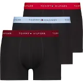 Tommy Hilfiger Underwear Bokserishortsit 'Essentials' vaaleansininen / punainen / kirsikanpunainen / musta