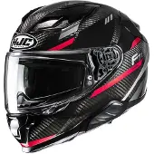 HJC F71 Esira Integraalikypärät Carbon/Punainen unisex musta, size XL