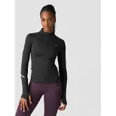 ICANIWILL Everyday Long Sleeve Stripe 1/4 Zip - Black - XS