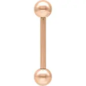 Wildcat Barbell - lävistyskoru - 1,6 mm, 35,0 mm, 4,0 mm, Ruusukultainen metalli