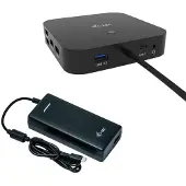 I-Tec C31DUALDPDOCKPD100W, Langallinen, USB 3.2 Gen 1 (3.1 Gen 1) Type-C, 100 W, 3,5 mm, 10,100,1000 Mbit/s, Musta