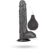 Vuxen Squirt Extreme Dildo Black 25,5cm