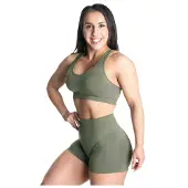 Better Bodies Scrunch Sports Bra, Washed Green