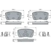 Bosch Jarrupalasarja (4kpl), levyjarru 0 986 460 297