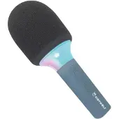 KIDYWOLF KIDYMIC Bleu – Langaton Mikrofonikaraoke Lapsille Bluetoothilla, LED-valoefekteillä &amp; Äänenmuokkaimella - 4+