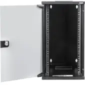 Digitus 254 MM (10") 12U WALL MOUNTING CABINET 592X312X300 MM, COLOR BLACK (RAL 9005) (DN-10-12U-B)