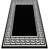 Rugsx Alfombra BCF Morad GREK griego - negro 120x170 cm