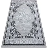 Dywany Łuszczów Matto GLOSS moderni 8490 52 Ornamentti, tyylikäs, kehys väri norsunluu / harmaa