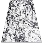 Rugsx Alfombra moderna COZY 8871 Marble, Mármol - Structural dos niveles de vellón gris 140x190 cm