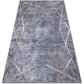 Rugsx Alfombra lavable MIRO 51233.809 Geométrico antideslizante - gris 160x220 cm