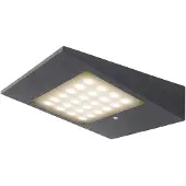 CMD LED-solar-ulko 9019 tunnistimella, Musta, Alumiini, Moderni
