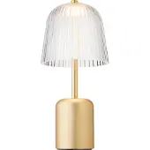 Nuura LED-akkupöytälamppu Asteea, messinkivärinen, korkeus 27 cm himmennettävä, Messinki/kulta, Olohuone/ruokailutila, Metalli, Moderni