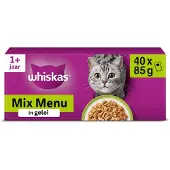 Whiskas 1+40x85 g Suosikit lajitelma hyytelössä