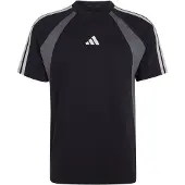 Adidas Toiminnallinen paita 'Seasonal Essentials Colorblock' tummanvihreä / musta / valkoinen