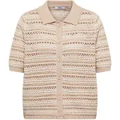 Cecil Neuletakki beige / kameli / valkoinen