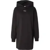 Calvin Klein Jeans Ls Monologo Premium Terry Hoodie - Black - S
