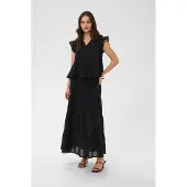 Kaffe Kavalerie Top - Black - 44