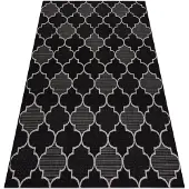 Rugsx MATTO STRING SIZAL FLOORLUX 20607 , Marokkolainen apila, musta / hopea