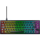 Cherry K5V2 Compact, Langallinen, USB, Mekaaninen, QWERTZ, RGB LED, Musta (CX-K5V2-RGB-CPT-BLACK-R-GER)