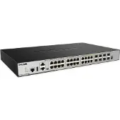 D-Link DGS-3630-28TC, Hallittu, L3, Gigabit Ethernet (10/100/1000), Täysin kaksipuolinen, Telineasennus, 1U (DGS-3630-28TC/SI/E)