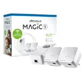 Devolo Magic 1 WiFi mini Powerline 2-1-3 mini set, 3 adapters with Wi-Fi and 10/100 Mb/s Ethernet port (8570)