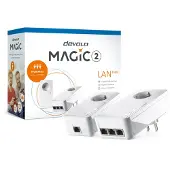 Devolo Magic 2 LAN triple Starter Kit, 2400 Mbit/s, IEEE 802.1p, IEEE 802.3, IEEE 802.3ab, IEEE 802.3az, IEEE 802.3u, IEEE 802.3x, Tyyppi F, Gigabitti (8510)