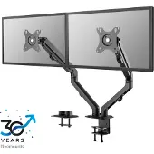 NeoMounts FLAT SCREEN DESK MOUNT (STAND/GROMMET) 2 SCREENS BLACK (FPMA-D650DBLACK)