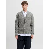 Jack & Jones Jprblasimon Souffle Knit Cardigan - Grey - M