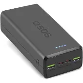 SBS POWERBANK 30000MAH 2X USB-A + 2X USB-C (TTBB30000PD20K)