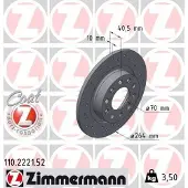 ZIMMERMANN Jarrulevy (1kpl) 110.2221.52