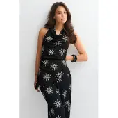 Gina Tricot Halterneck Top - Black - XL