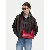Calvin Klein Olkalaukku 'Foil Logo Glossy Shoulder' punainen