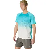 Asics Road Fade T-shirt Blue White, Size L