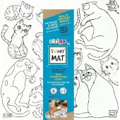 Strigo Väritysmatto Funny Mat White Cat