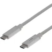 Deltaco Mobility USB-C – USB-C 3.1 Gen 2 -kaapeli, 1 m, Hopea