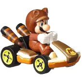 Hot Wheels Nintendo Premium Mario Kart Tanooki Mario Diecast Standard Kart