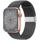 CaseOnline Punottu elastinen rannekoru Apple Watch 8 (45mm) - skygrey
