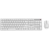 Gembird KBS-WMS-01-W Silent Key Pro Business langaton pöytäsetti, valkoinen, amerikkalainen asettelu